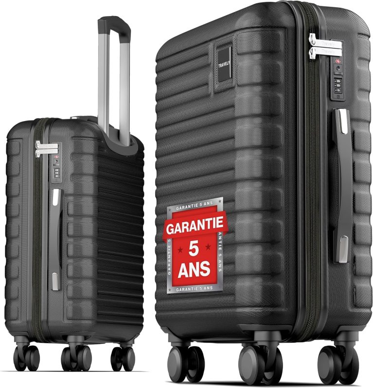 Travely Valise Cabine 55x40x20cm - adaptée pour Ryanair, Lufthansa, Eurowings et Autres. Valise Cabine 36L avec roulettes Souples et Serrure TSA